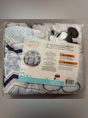 Disney Baby Mickey Mouse Crib Bedding Set 3 Piece Timeless Mickey Nursery NEW